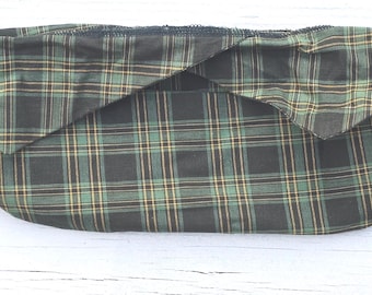 Fodera per cestino comunitario Longaberger Traditions Collection a quadri verdi #29114 (nuova nella confezione originale)