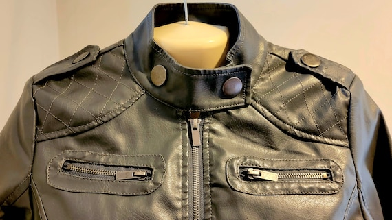 Neu Look Vintage Faux Leather Moto Jacket, New wi… - image 2