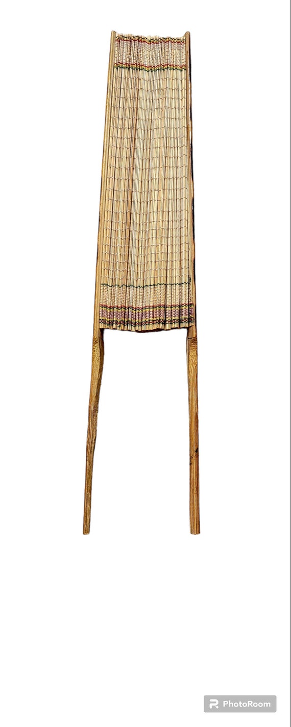 Handmade Woven Folding Hand Fan, Bamboo Handles, Roun… Gem