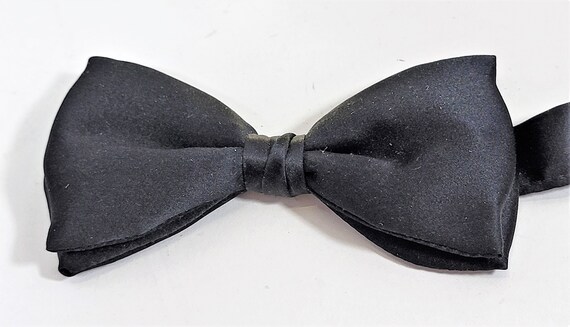 After Six 100% Silk Banded Bow Tie in Original Bo… - image 2