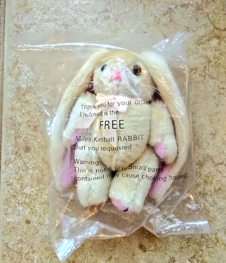 Plush Long-eared Rabbit, Beige Bunny With VERY Long Ears NOS in ...