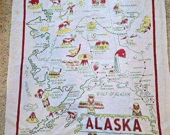 Alaska State Wall Map Large Print Poster - 24