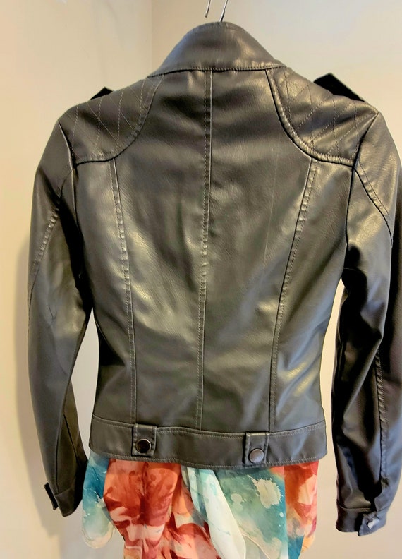 Neu Look Vintage Faux Leather Moto Jacket, New wi… - image 3