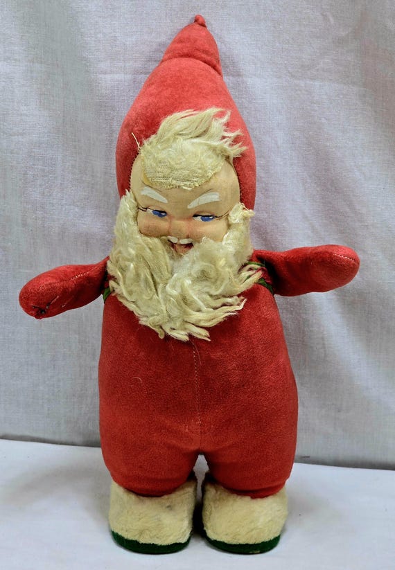 Vintage Santa Claus Doll: Mid-century Music Box Toy, Swedish Style