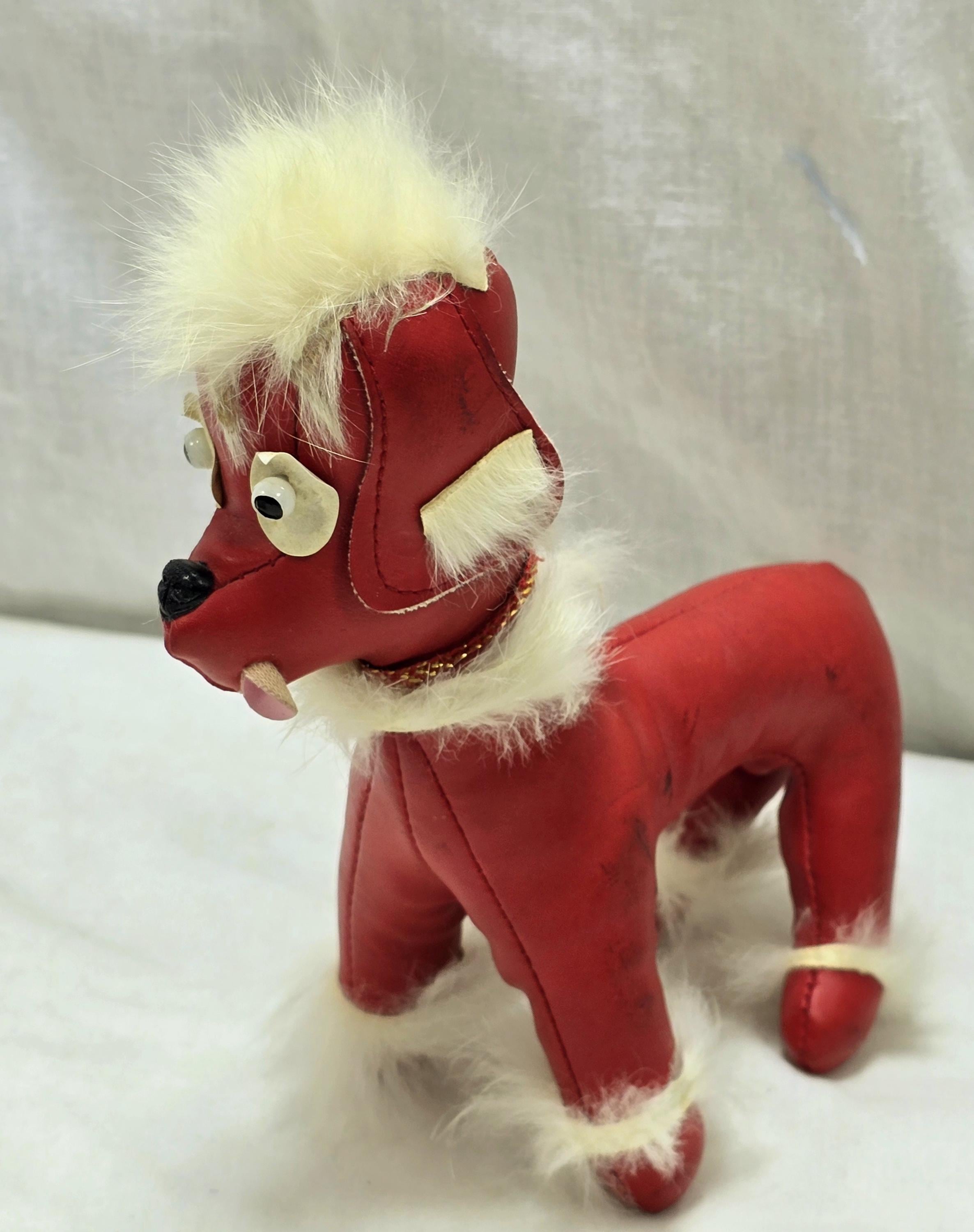 ドール用コンパニオンドッグ　ジュモウ　　スピッツ犬　フランスアンティーク ドール用コンパニオンドッグ ジュモウ スピッツ犬 フランス