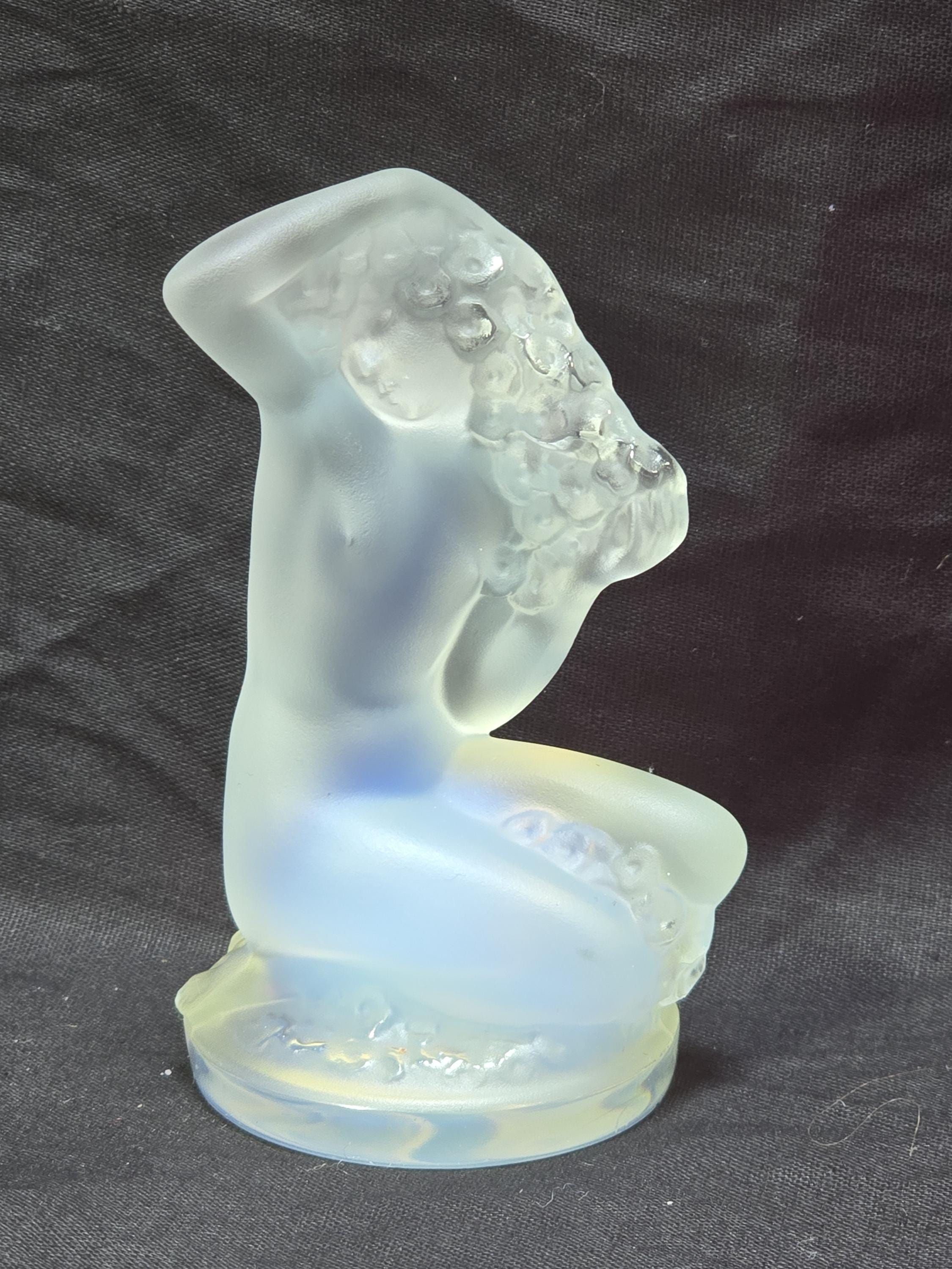 ラリック Floreal フロレアル オパルセント ガラス フィギュリン 彫像