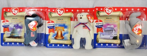 american trio beanie babies worth