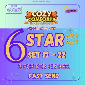 MOGO choose any 6star set 17 - 22 ( 3pcs per order )
