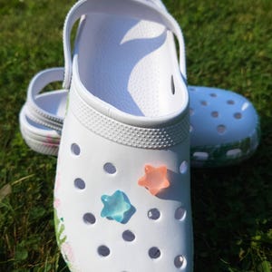 Shoe Charms - Acrylic - Glow in the Dark Stars - 6 Designs - Sold Individually