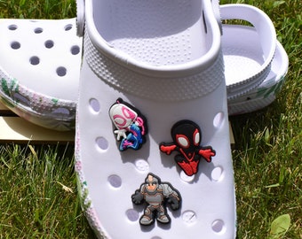 Pendentifs pour chaussures Spider-Verse : décoration de chaussures amusante pour les personnages