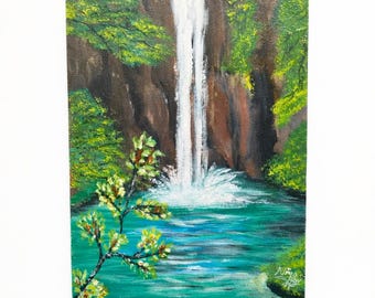 美術品・アンティーク・コレクション 光の滝 抽象画 キャンパス