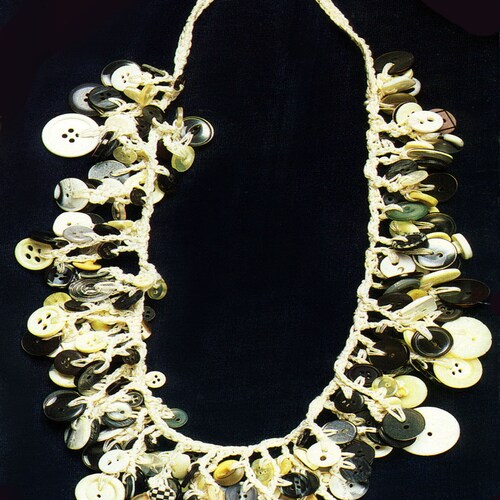 Colorful Button Necklace PATTERN / INSTRUCTIONS - Etsy