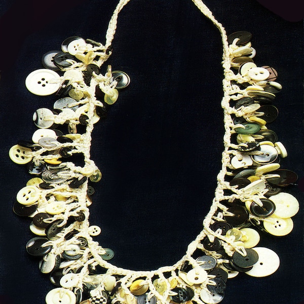 Button Necklace - Etsy
