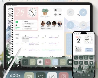 Aesthetic IOS 18 Theme Kit | iPhone App Icons | Cute Widgets | iPhone Wallpaper | iPad Theme | Artistic Theme Wallpaper