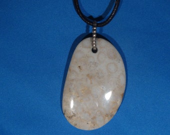 Fossilized Coral Pendant