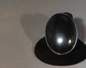 Hematite Statement Ring