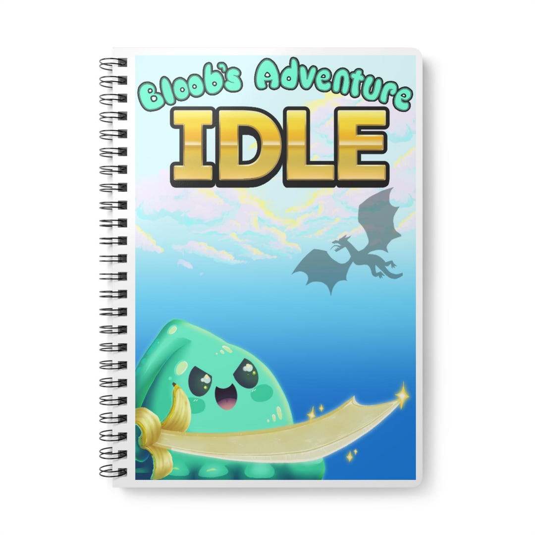 Bloob's Adventure Idle Notebook | Wirobound Softcover A5 - Etsy UK