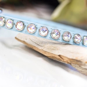 Cat Collar, Crystal Collar, Ferret Collar, Leather Collar, Chihuahua Collar, Thin Collar, Collar for kitten, Swarovski Dog, soft collar