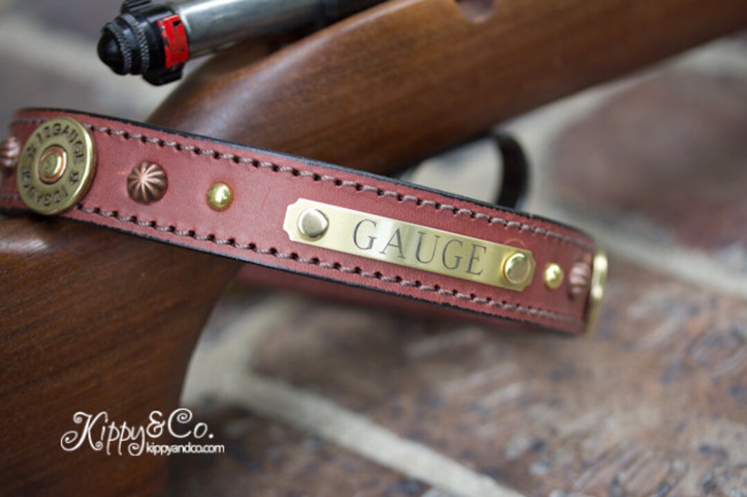 12 Gauge Shot Gun Dog Collar, Hunting Dog Collar, Shotgun Shell Dog