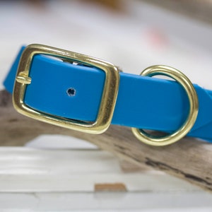 Waterproof Biothane Dog Collar with Nameplate, Odorless, Handmade image 5