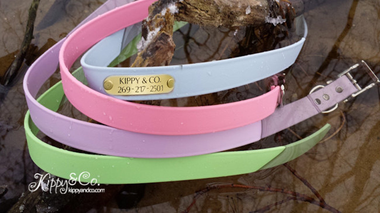 Waterproof Dog Collar Personalized Biothane Dog Collar Etsy