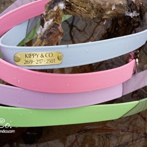 Waterproof Dog Collar Personalized, Biothane Dog Collar, Engraved Waterproof Collar, Hunting Dog Collar, Personalized Waterproof Collar
