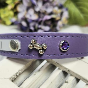 Personalized Leather Dog Collar, Handmade Dog Collar, Dog Collar With Engraved Name ID, Minimalist Leather Collar, Puppy Dog Collar