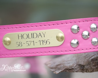 Leather Collar, Dog Collar Personalized, Personalized Leather Collar, Custom Dog Collar, Leather Dog Collar, Puppy Collar, Collar with Studs