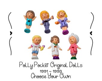 Polly Pocket Dolls Original CHOOSE YOUR DOLL Vintage Toys, Excellent Condition, 1991 to 1993, 90's Nostalgia