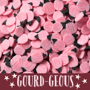 Craft Fall Pumpkins Polymer Clay Slices for Crafts, Resin, Tumblers, Charm Fillers, Slime, Decoden, Nail Art, Decorations & More