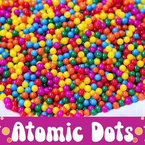 Microbeads in Bright Rainbow Color Resin Slime Polymer Clay Crafts Fake Nonpareils Caviar Beads Sprinkle Fillers for Foam DIY Decorations