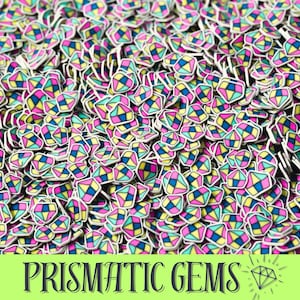 Sparkling Polymer Clay Craft Sprinkles in Diamond Shapes - Resin, Nail Art, Slime, Decoden, and Beyond!