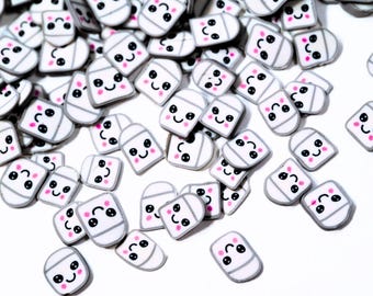 Kawaii Marshmallow Polymer Clay Slices, Craft Sprinkles for Resin, Tumblers, Slime, Decoden, Embellishments & More