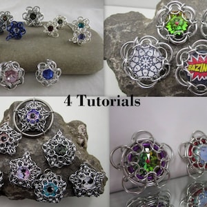 Chainmaille Tutorials - 4 Looner Creations Original Chainmaille Capture Tutorials - Jewelry making tutorials - Pendant Tutorials