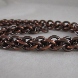 Chainmaille Bracelet - Liver of sulphur treated Copper Jens Pind Chainmaille Bracelet - Copper Bracelet - Copper Jewelry - LOS