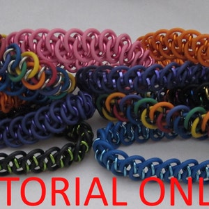 Tutorial de malla de malla - Dragon Strips© - A Looner Creations Tutorial de malla de malla para una pulsera elástica - Instrucciones para hacer joyas