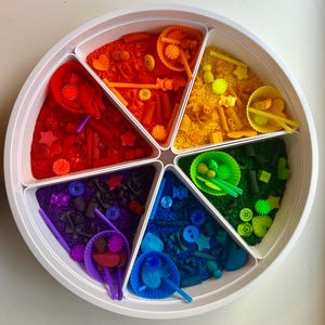 Ultimate Rainbow Sensory Kit Colorful Educational Play Set for Kids&#39; Tactile Learning & Imaginative Exploration