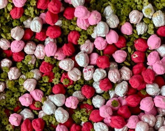 Strawberry Field Sensory Bin Filler with Colorful Chickpeas and Pasta – Fun for Kids Play, Learning, & Exploration