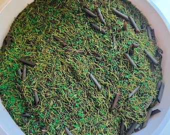 Forest Floor Sensory Bin Filler – Montessori Tactile Play Base