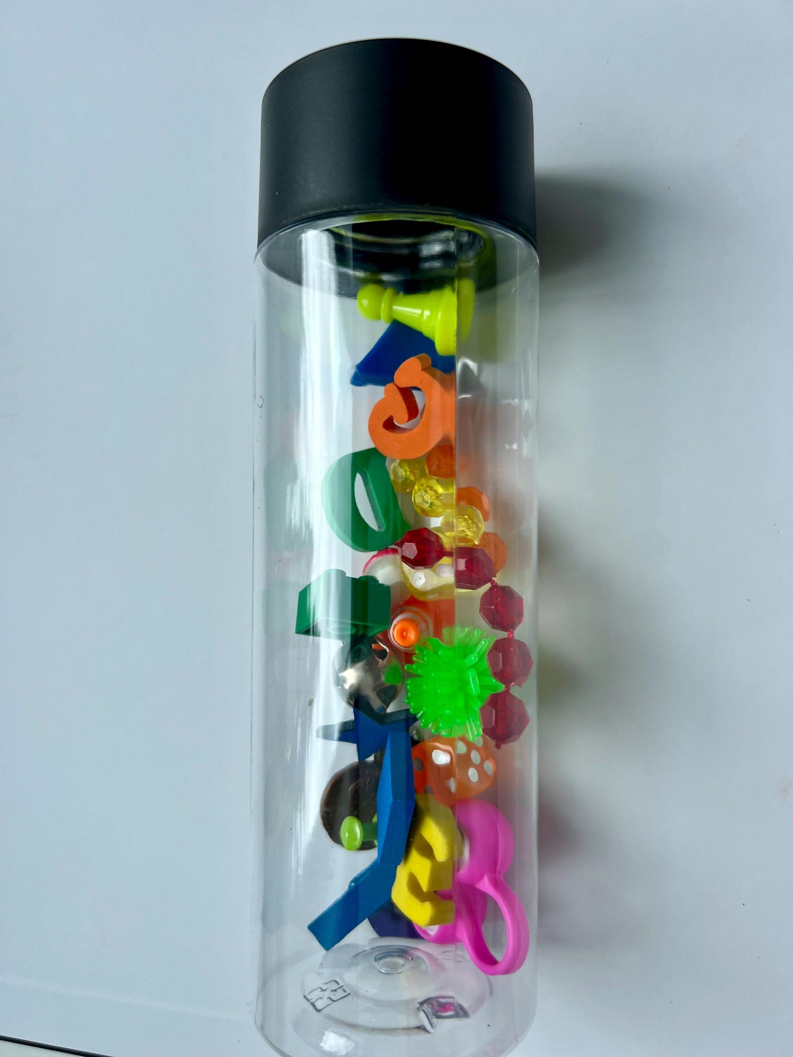 Rainbow Rice I Spy Sensory Tube – Toddler Travel Toy With Hidden ...
