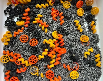 Construction Sensory Bin Filler | Construction Site Colored Rice Mix | Truck Sensory Play | 3 Cups Sensory Bin Filler | Preschool Activity