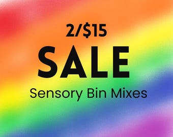 Sale Sensory Bin Filler Colored Rice and Pasta for Montessori Play