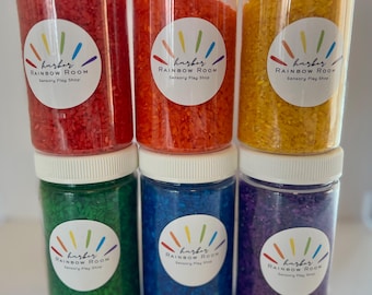 Rainbow Sensory Rice Set | Colored Rice for Sensory Bins | Fine Motor Play