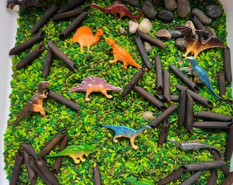 Dinosaur Sensory Kit | Dinosaur Sensory Bin | Dino Sensory Play Activity| Loose Parts Sensory Kit | Gift for Dino Lovers
