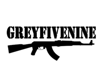 GREYFIVENINE AK47 vinyl decal for laptop, truck, car, jdm, toolbox, water bottle, desk