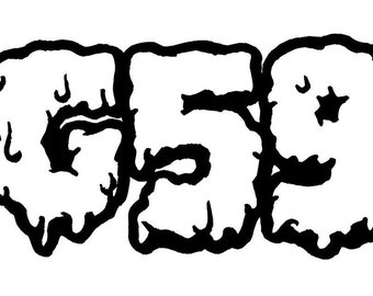 Oozing G59 Records vinyl decal for trucks, cars, windows, toolbox, laptop, etc