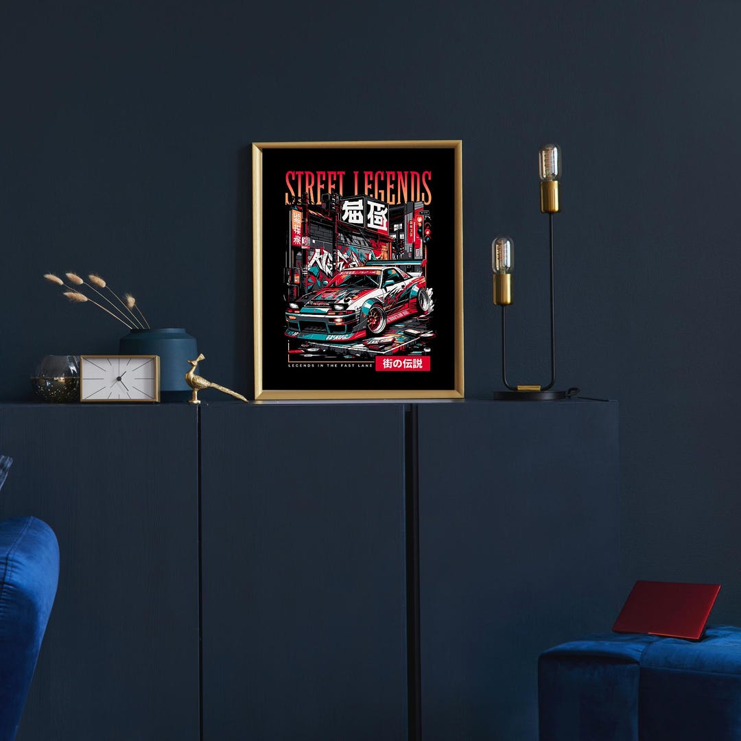 Tokyo Drift Car Poster: Japanese Street Racing Art Print - Etsy