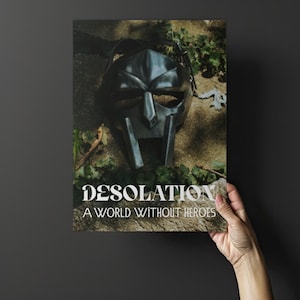Póster Desolation - Un mundo sin héroes Impresión artística en tamaños A4 y A3, decoración de pared de fantasía oscura para el hogar y la oficina