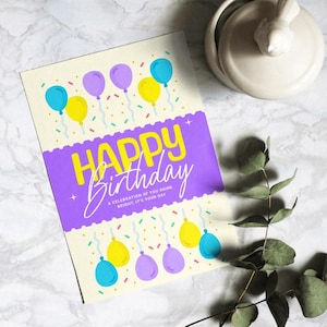 Anpassbare Geburtstagskarte, digitaler Download, lustiges Design