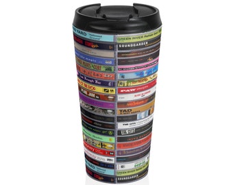 90s Grunge Alternative Rock Classic tapes Stainless Steel Travel Mug